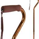 DMI Walking Cane for Adult Men and Women, FSA Eligible, Lightweight and Adjustable, Ergonomic Hand Grip and Wrist Strap, 3.25 Foot