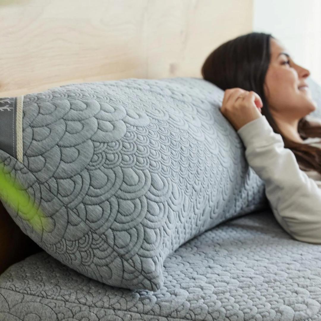 2 Grey Pillow 32"x 16"