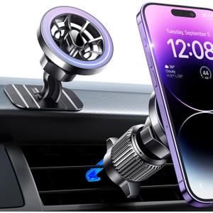 for MagSafe Car Mount, [Strong Magnets] Magnetic Phone Holder for Car Phone Holder Mount Dash Vent [360 Rotation]iPhone Car Mount Car Accessories for iPhone 15 14 13 12 Pro Max Plus Max Mini MagSafe