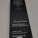 Heated Ionic Hair Straightening Brush for Men - 5 Temperature Settings, Anti-Scald, Beard Shaper & Travel Bag