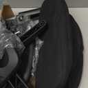 edx Home Office Desk Chair, Armless Mesh Computer Chair for Small Space, Swivel Adjustable Low Back for Teens/Adults, Black