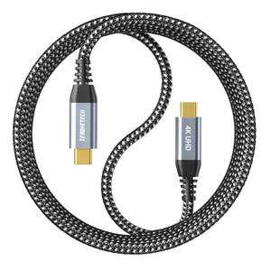 ZeroneTeck USB C Cable 3ft, USB C 3.2 Gen 2X2 Cable, 4K Monitor Video Output, 20Gbps High Speed Data Transfer, 100W Fast Charging for Carplay iPhone 16, MacBook, Dell, ARZOPA, KYY for Portable Monitor