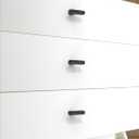 10 Pack Matte Black Cabinet Knobs Single Hole Cabinet Pulls Round Kitchen Drawer Knobs