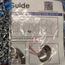 Snow-Chains Auto Fixing 1 Min Quick Fit Easy Installation Tire-Chains, Gifts for Safety, Portable Reusable Universal Emergency Tire Traction Chain for Passenger Car and SUV - Set of 2 (XM-140)