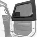 JOYTUTUS Front Wrangler Side Window Sun Shade Camping Window Insect Screen Compatible with Wrangler JK JL Gladiator JT 2007-2026, Car Window Covers for Privacy Blackout 2 Pcs