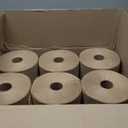 AmazonCommercial 1-Ply Kraft 7.9' Hard Roll Paper Towels (SOFI-011) Bulk for Business |Made from 100% Recyclable Material |Compatible with Universal Dispensers|800 feet per Roll (6 Rolls)