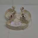 VOLPONE Corner Shower Caddy Suction Cup Shower Shelf Corner No Drilling Bathroom Shower Organizer Storage Rack Adhesive with Towel Bar (3-Pack, Ivory)