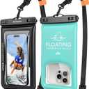 Waterproof Phone Pouch Floating 2 Pack, IP68 Waterproof Phone Case with Lanyard for iPhone 17 16 15 Pro Max, Galaxy S26 Ultra, Touch Screen, Cell Phone Dry Bag for Beach Cruise Essentials, Up to 8.5"