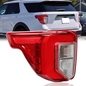 Tail Light Rear Lamp for Ford Explorer 2020-2021 Replace Left driver Side Tail light lamp with Wire Harness and Bulbs