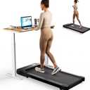 SupeRun Walking Pad, Under Desk Treadmill, 3 in 1 Portable Treadmill with Remote Control LED Display, 2.5 HP Quiet Walking Jogging Machine for Office Home Use, 250 Lbs Capacity