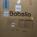 Babelio Removable & No Bottom Bar Baby Gate, 29-43" Hardware Mounted (Drill Needed)| Wide Walk-Thru| Auto-Close Safety Dog/Pet Gate for Stairs & Doorways (Black, 29-43" W, 30" H)