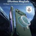 ESR for iPhone Air Case, Camera Control Cover, Compatible with MagSafe, Shockproof Military-Grade Protection, Magnetic Phone Case for iPhone Air, Classic Hybrid Case, Frosted Green