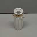 White Ceramic Vase-Flower Vase Dried Flower Vase for Modern Home Decor, Fit for Foyer Living Room Fireplace Bedroom Kitchen,Decent Gift, 8.27" H