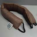 Marwood Under Door Draft Stopper 30 inch Wind Stopper for Door & Window, Weighted French Air Draft Stopper Front Door Snake Noise Blocker for Bottom of Door with Hanging Loops - Brown