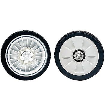 Replacement Lawn Mower Rear Drive Wheels for 42710-VR8-N00ZA - 8" Tires Assembly Compatible with Honda HRN216 Walk Behind Lawn Mower (Set of 2)