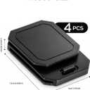 4 Pack Seat Belt Comfort Pad Clips, Adult Neck Relief & Shoulder Protector for Seat Belt Webbing, Anti-Slip Snap Design, Universal Fit for Sedan, SUV, MPV, Truck, RV