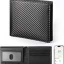 ESR Geo Wallet with Find My, RFID Blocking, Wallet for Men, Wallet Tracker(iOS 14.5 Above Only), Holds 9 Cards and 15 Bills, Replacement for AirTag Wallet, Slim Bifold Card Holder, Carbon Fiber