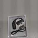 Single Bluetooth Phone Earpiece Earbud One Ear Piece Open Ear Bud Air Bone Conduction Earbud Earless Out of Ear Headphones Bluetooth Wireless Headsets with Microphone Earhook for Work (Black)