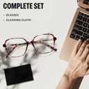 miyya Blue Light Blocking Glasses for Women, Blue Light Glasses for Women Oversized Fashion Glasses