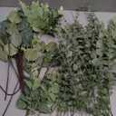 130 Pcs Artificial Mixed Eucalyptus Stems Bulk, 5 Kinds of Faux Greenery Eucalyptus Leaves Bulk for Vase Wedding DIY Bouquets Floral Arrangement Home Decor (130, Green)