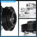 TadaMark A/C Air Compressor with Clutch Fit for Lexus ES350 3.5L 3.5 2007-2012 Fit for Toyota RAV4 3.5L 2006-2012, Fit for Venza 3.5L 2009-2016