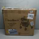 Foldable Rollator Walkers with Seat for Seniors, 450 lb Capacity, 8'' Wheels, 18" Big Seat, 6-Position Adjustable Height, Heavy-Duty Aluminum Rolling Walker (Purple)