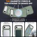 Magnetic for iPhone Air Case [Compatible with Magsafe] [Glass Screen Protector] [Dual Layer Military-Grade Protection] Heavy Duty Shockproof Cover for iPhone 17 Air 6.5 inch, Green