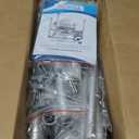 PopWise Raised Toilet Seat with Handles, 500 lb Anti-Wobble Frame, Easy to Install Toilet Seat Risers for Senior, Pregnant, Post-Surgery, Adjustable Height & Width Toilet Seat Riser, Fits Most Toilets (Light Gray)