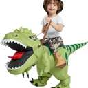 One Casa Halloween Inflatable Dinosaur Costume Kids, Blow Up T Rex Suit Boys Girls (2-3YRS, With Hat)