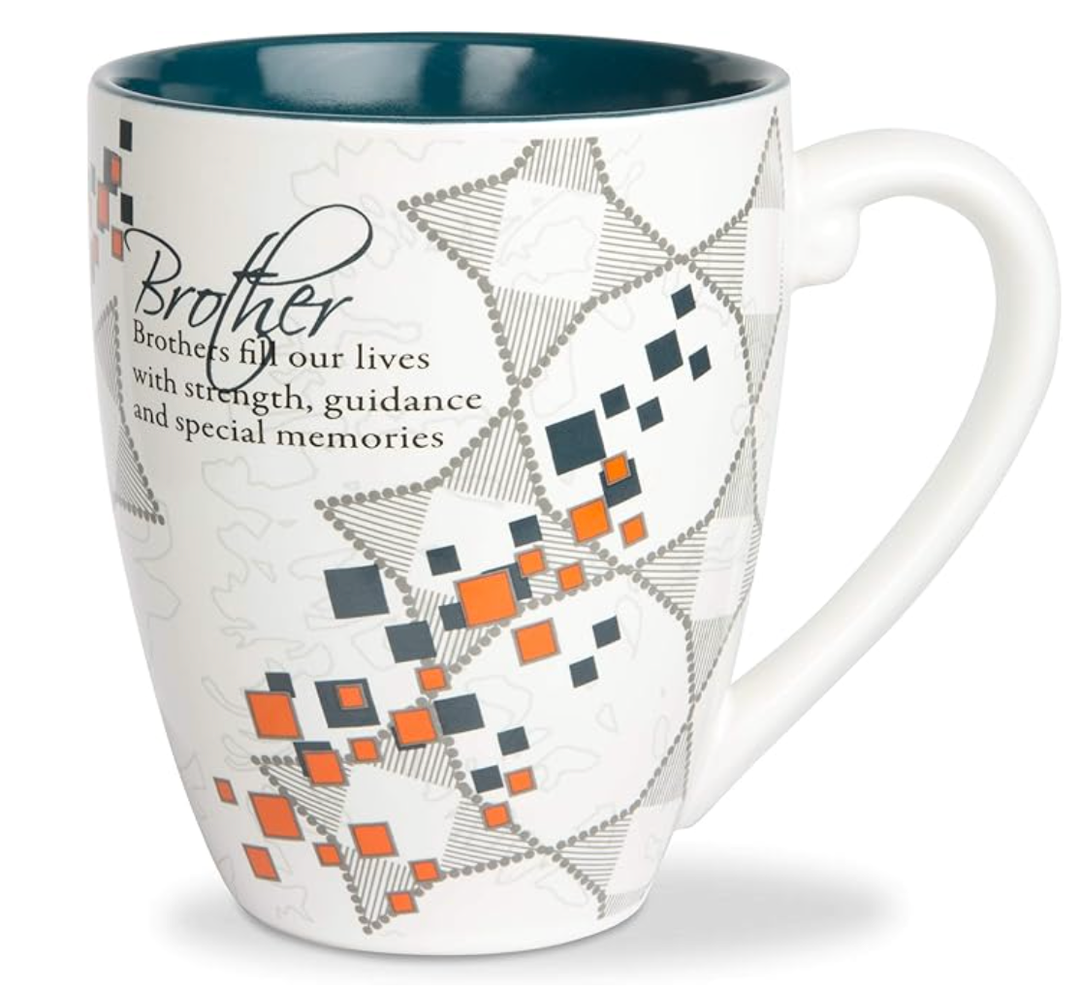 Mark My Words Brother Mug, 4-3/4-Inch, 20-Ounce Capacity