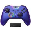 EasySMX X05Pro Wireless Controller for PC Ergonomic Skin-Like Grip, Quiet-Touch Low-Noise Buttons, Dual-Mode Impulse Triggers, Hall Joysticks, 2 Programmable Buttons, RGB, 1000mAh Battery PC/Switch/Android/iOS