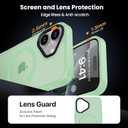 DEERLAMN Magnetic Matte Case for iPhone 16 with Screen Protector, [Compatible with MagSafe][Military Grade Drop Protection] Slim Translucent Shockproof Protective Phone Cover, Green