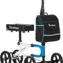 Knee Scooter，Knee Scooter for Adults for Foot Surgery，Steerable Knee Walker for Foot Injuries Compact Crutch Alternative with Dual Braking System (Blue)