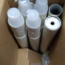 KAMANINA Curtain Rods for Windows 48 to 84 Inches, Adjustable Length Heavy Duty Curtain Rod, 7/8 Inch Decorative Drapery Rods with Modern Finials and Brackets, Ivory White