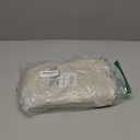 Round Vinyl Fitted Tablecloth, Waterproof Elastic Table Covers Wipeable Flannel Backed Tablecloths for Picnic Camping Indoor and Outdoor (Beige Wood, Fits 40" to 44" Diameter Tables)