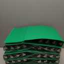 Henoyso 36 Pcs 3 Ring Binder 1.5 Inch Plastic Flexible Round Binder Fits Letter Size 8.5 x 11 Inch Paper Holds 300 Sheets with 1 Pockets for Office School (Green)