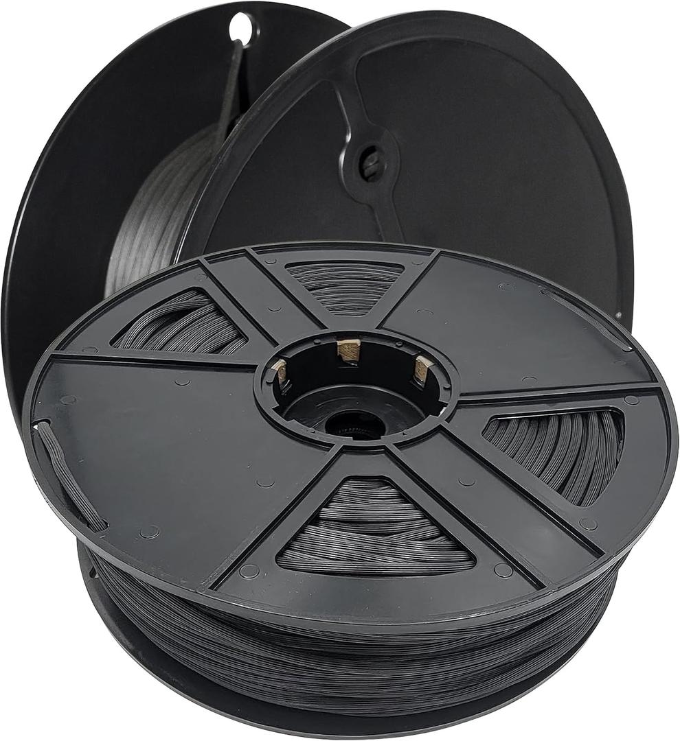 Screen Spline - 0.175", 250 Feet Roll Round, Retainer, hollow Spline - Bulk Screen Holder Spline for screen Door, Window Mesh & Mosquito Net Fixing - Screen Door Repair & Replacement Spline - Black
