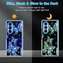 Hekodonk for Galaxy Z Fold 7 Case,[Compatible with MagSafe][Glow in The Dark][Front Screen Protector][Stand][Hinge Protection],Slim Fit for Women Girls for Samsung Galaxy Z Fold 7,Blue
