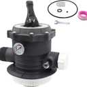 11496 6-Way Valve Replacement for Intex 14 and 16 Inch Sand Filter Pump 26647EG,26651EG.
