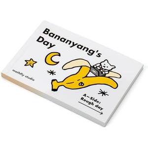 syottoys GBC - Bananyang’s Day Flipbook | Korean Artist Mothfly’s Iconic Character | Double-Sided Storybook with Adorable Graphics 2 Pack