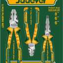 3-Piece High Leverage Pliers Set, 8" & 6" High Leverage Pliers, Black Polished