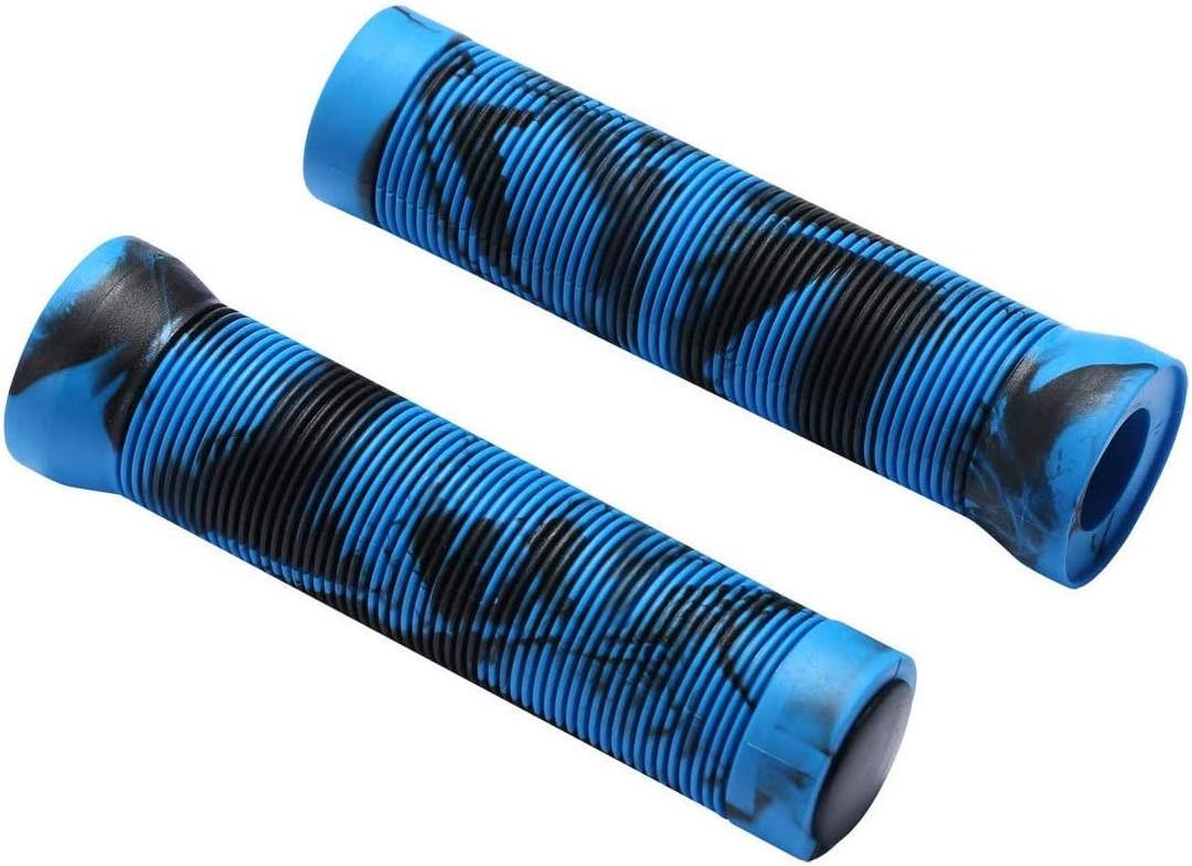 Bike Handlebar Grips, Non-Slip Bike Handles Grips for Mountain MTB Bicycle and Scooter, Most Adult Bicycle Handlebar (Blue)