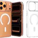 Magnetic Clear Case for iPhone 17 Pro Max, Scratch-Resistant PC Hard Back Cover, Anti-Yellowing Ultra-Slim Protective Transparent Cell Phone Case (for iPhone 17 Pro Max 6.9'')