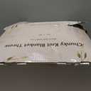 Chunky Knit Throw Blanket, 60''*80'' Knitted Throw Chenille Yarn for Bed Couch, Handmade Dark Brown Crochet Big Thick Blanket, Machine Washable Cute Comfy Blanket for Home Decor