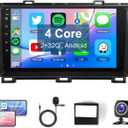 Leadfan Android Car Radio for Toyota Prius 2010-2015 Stereo Upgrade Compatiable with JBL Apple CarPlay Android Auto, 9 Inch Touch Screen with Bluetooth/GPS/WiFi/MIC/SWC/FM/MirrorLink/Backup Camera