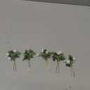 Bridal Flower Hair Pins - 5 Pieces Handmade Wedding Floral Hairpins with Leaves Hair Accessories for Brides Bridesmaids Bridal Shower Women Girls Party Prom Green