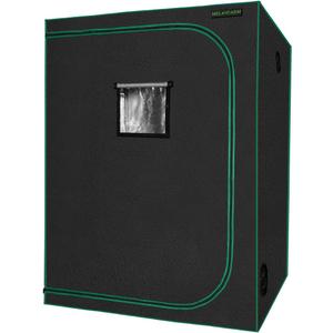 57"x57"x80'' Grow Tent, High Reflective 600D Diamond Mylar Canvas with Observation Window and Floor Tray for Hydroponic Indoor Plant Growing