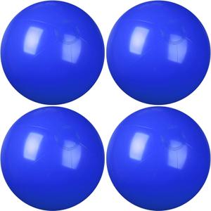 4 Pcs Inflatable Beach Ball 20 inch Swimming Pool Balls Summer (Blue)