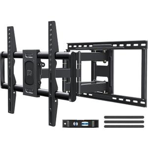 Mounting Dream Full Motion TV Wall Mount for Most 42-90 Inch TVs, Heavy Duty Wall Mount TV Bracket with 6 Strong Articulating Arms, Max VESA 600x400mm, Up to 132LBS, Fits 16/18/24'' Wood Studs, MD2298