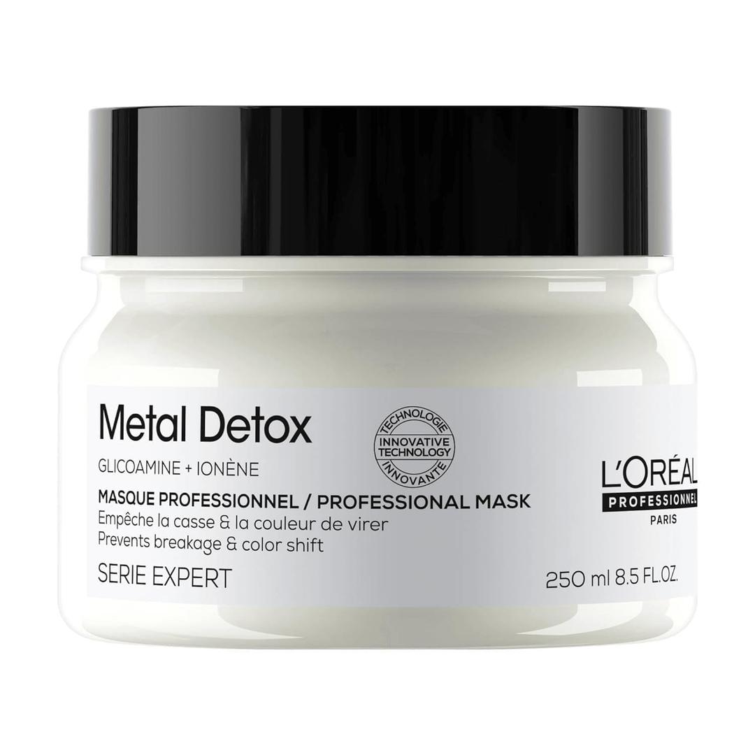 L'Oréal Professionnel Paris Metal Detox Hair Mask  SulfateFree Deep Conditioner & Treatment For Dry or Damaged & All Hair Types, Prolongs Color, Prevents Damage & Adds Softness